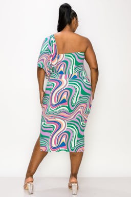 Wanda One Shoulder Midi Dress: additional image