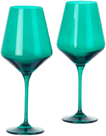 Green Wine Glass Set: additional image