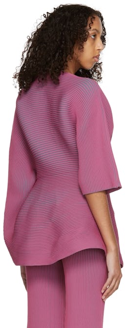 Pink Fluidity Loop Sweater: additional image