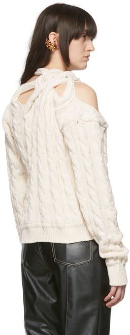 Beige Cotton Sweater: additional image
