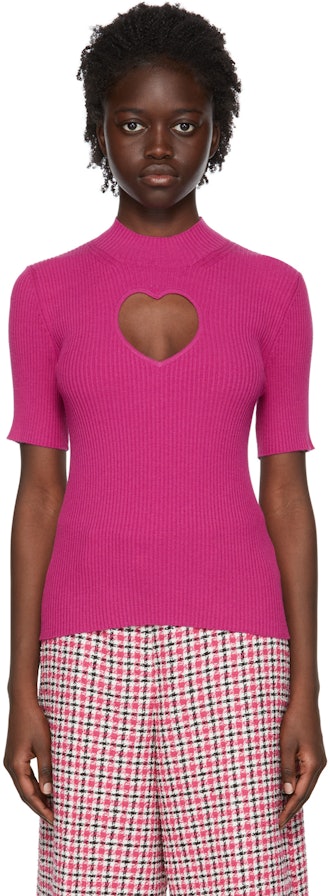 Pink Viscose Sweater: image 1