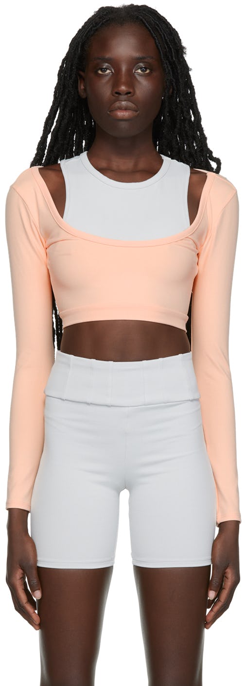 Pink & Gray Taurus Sport Top: image 1