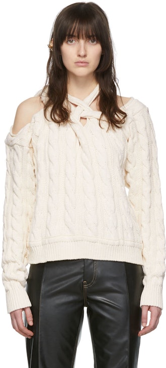 Beige Cotton Sweater: image 1