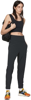 Black Yoga Luxe Crop Sports Top: additional image