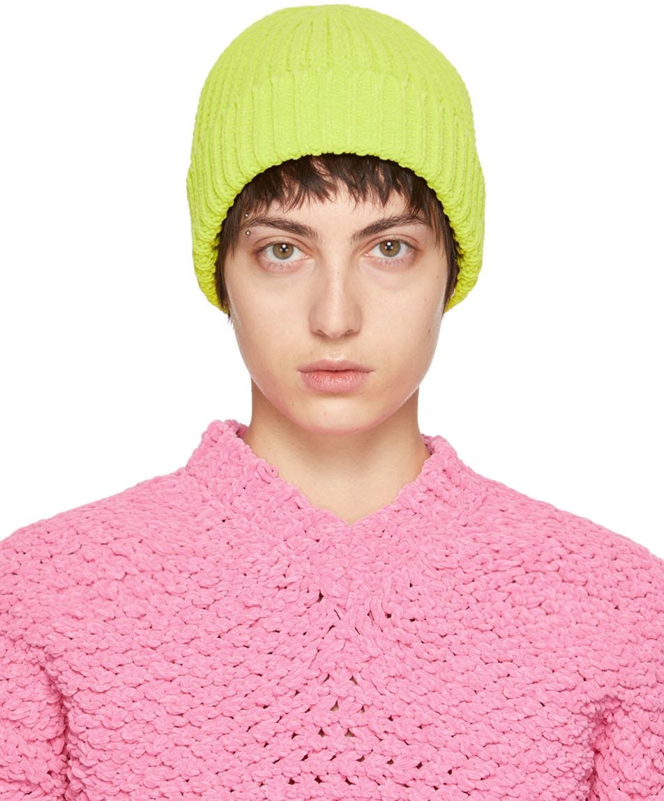 Yellow Chenille Beanie: image 1