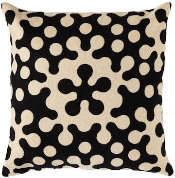 Black & White Atom Pillow: image 1