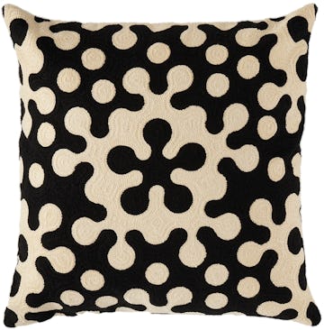 Black & White Atom Pillow: image 1