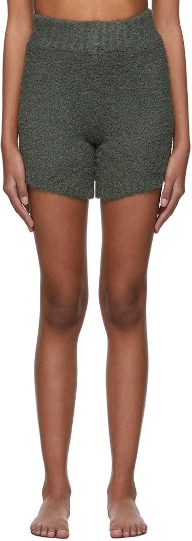 Grey Cozy Knit Boy Shorts: image 1