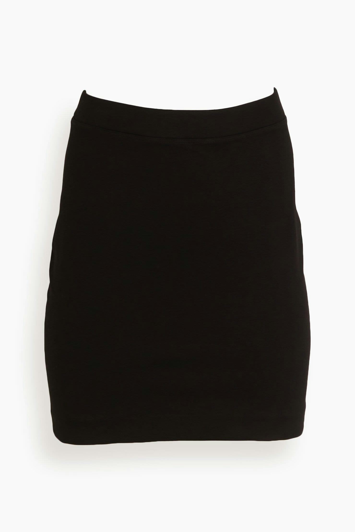 Tapered Mini Skirt in Black: image 1