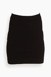 Tapered Mini Skirt in Black: image 1