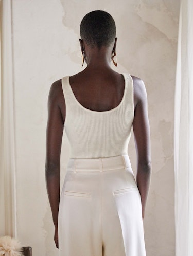 cashmere ribbed tank: additional image