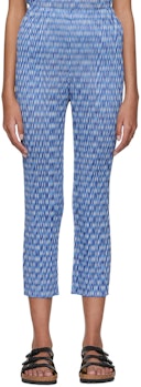 Blue Polyester Trousers: image 1
