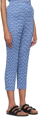 Blue Polyester Trousers: additional image