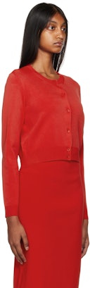Red 'The Cropped Cardigan' Cardigan: additional image