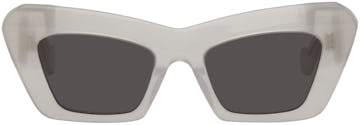 White Cat-Eye Sunglasses: image 1