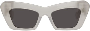 White Cat-Eye Sunglasses: image 1