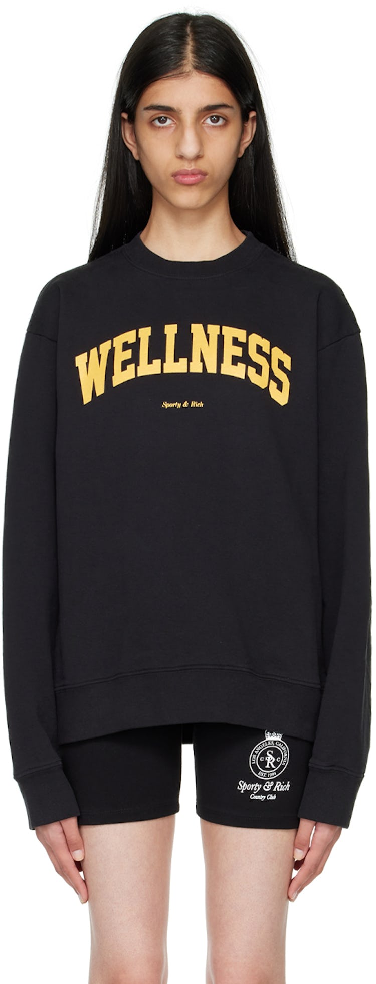 Black Cotton Sweatshirt: image 1