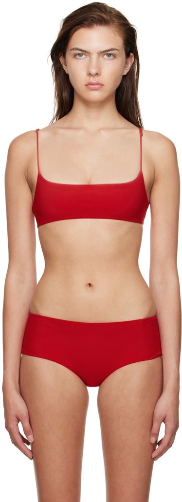 Red Flori Bikini Top: image 1