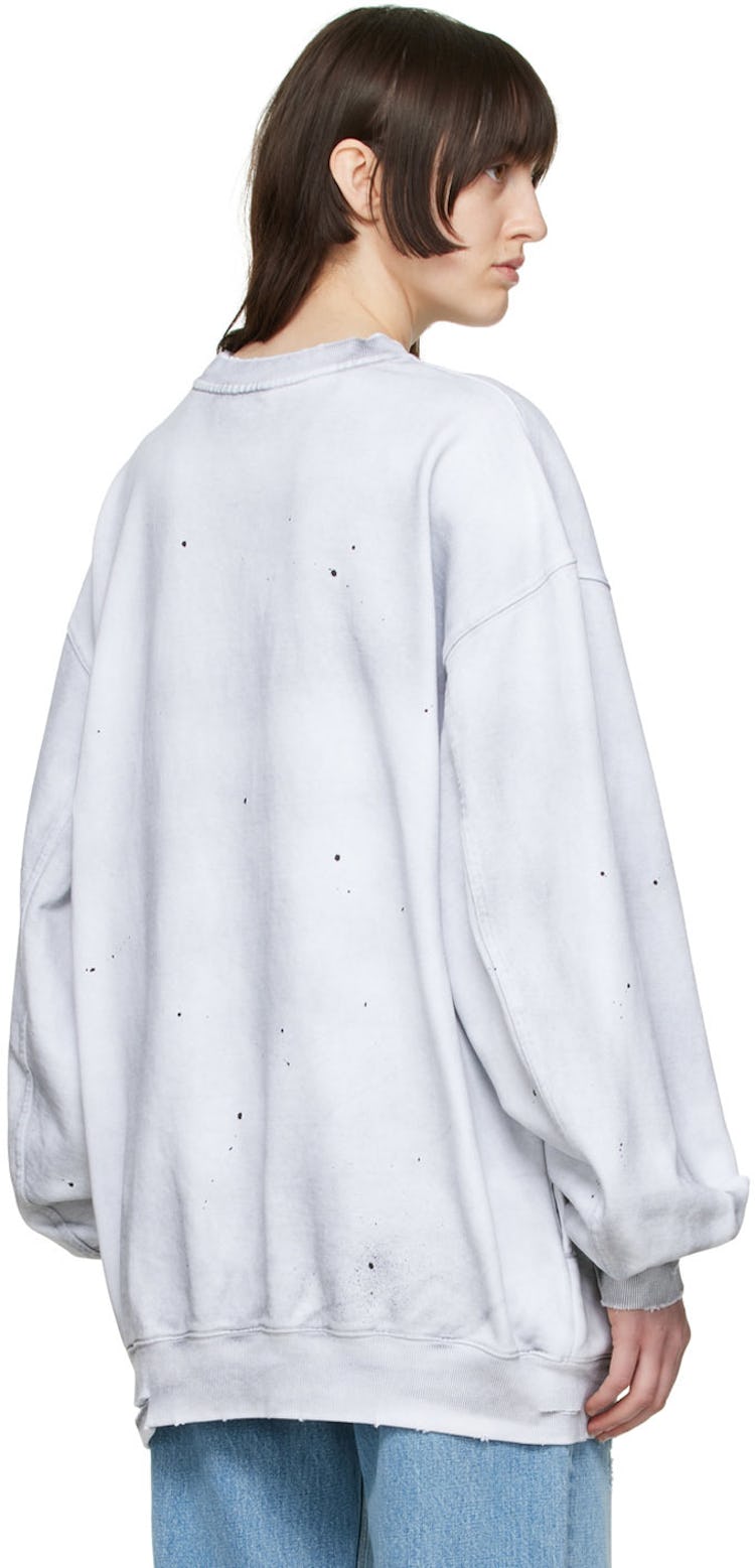 Gray Cotton Sweatshirt: additional image