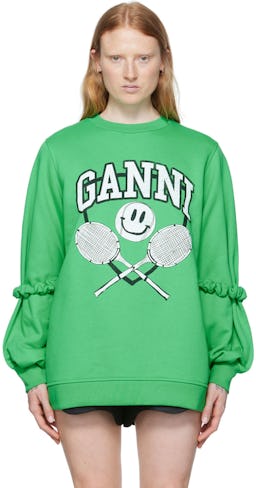 SSENSE Exclusive Green Sweatshirt: image 1