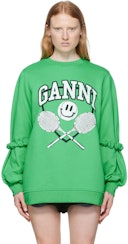SSENSE Exclusive Green Sweatshirt: image 1