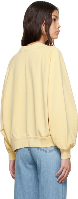 Yellow Cotton Sweatshirt: additional image