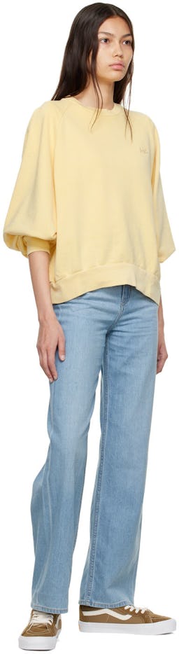 Yellow Cotton Sweatshirt: additional image