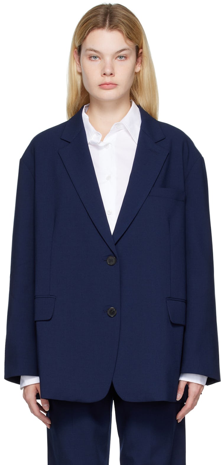 Navy Bea Blazer: image 1