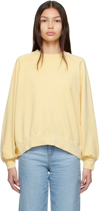 Yellow Cotton Sweatshirt: image 1