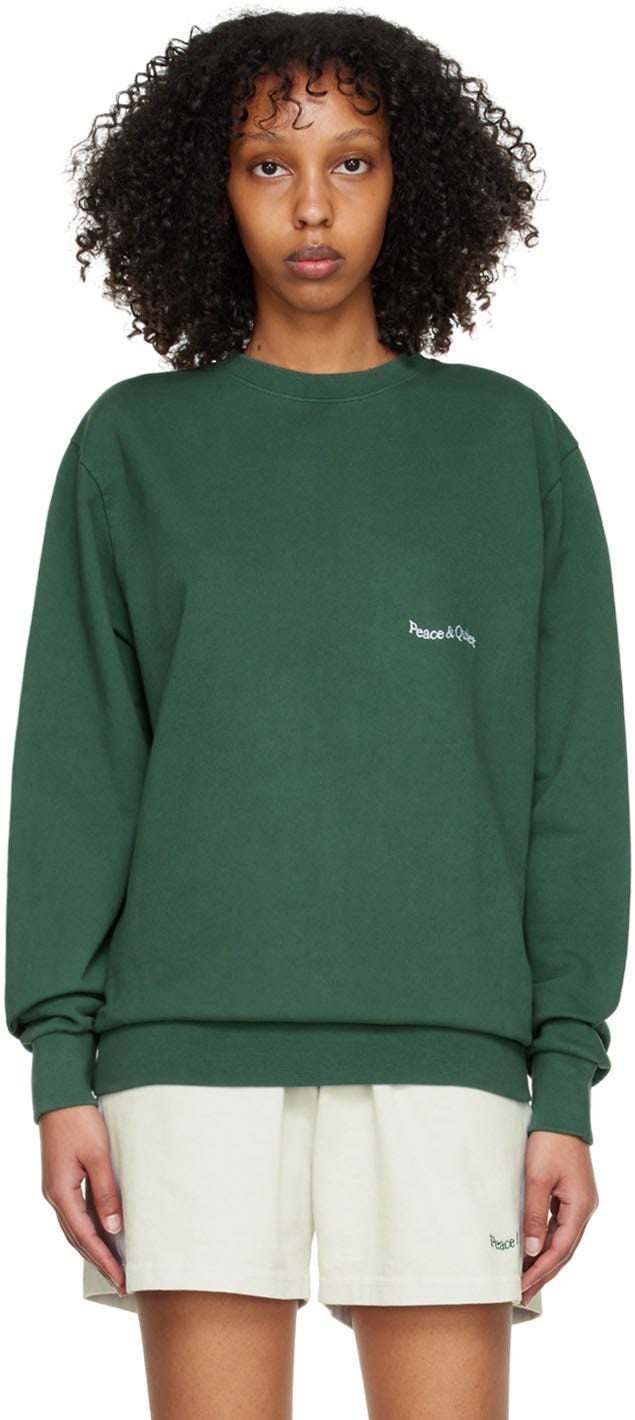 Green Cotton Sweatshirt: image 1