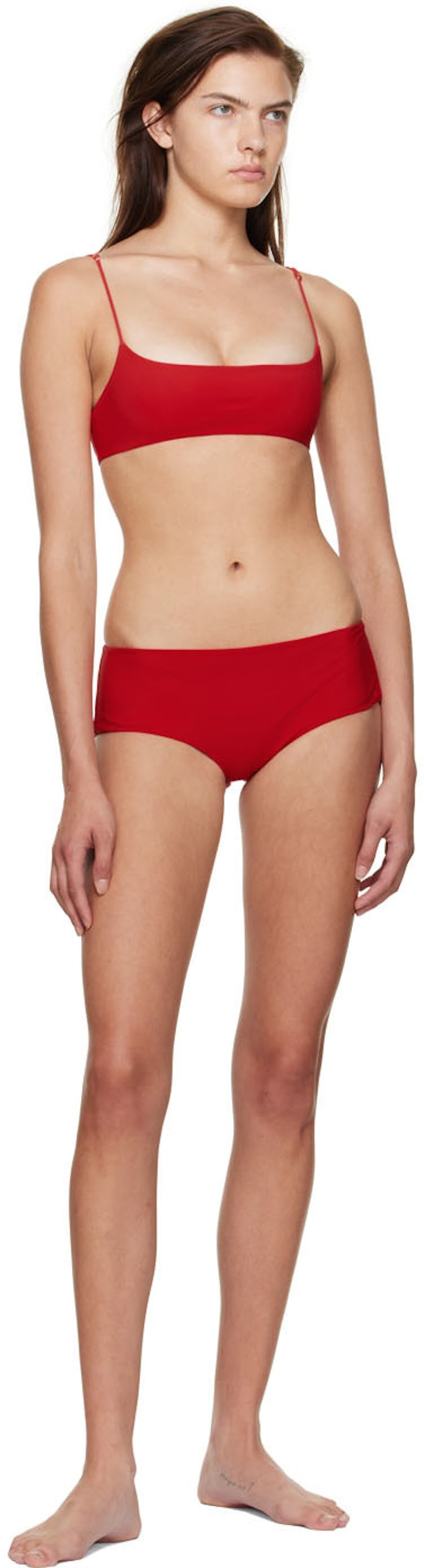 Red Flori Bikini Top: additional image
