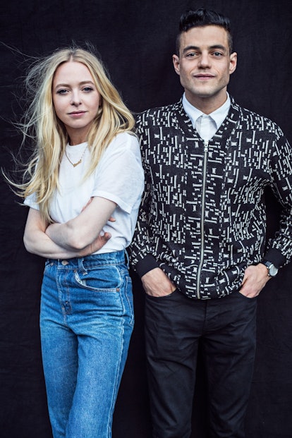 Portia Doubleday and Rami Malek