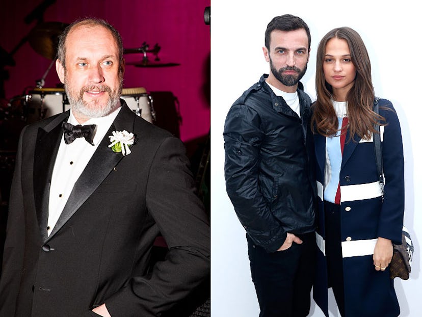 Peter Copping, Nicolas Ghesquière, and Alicia Vikander