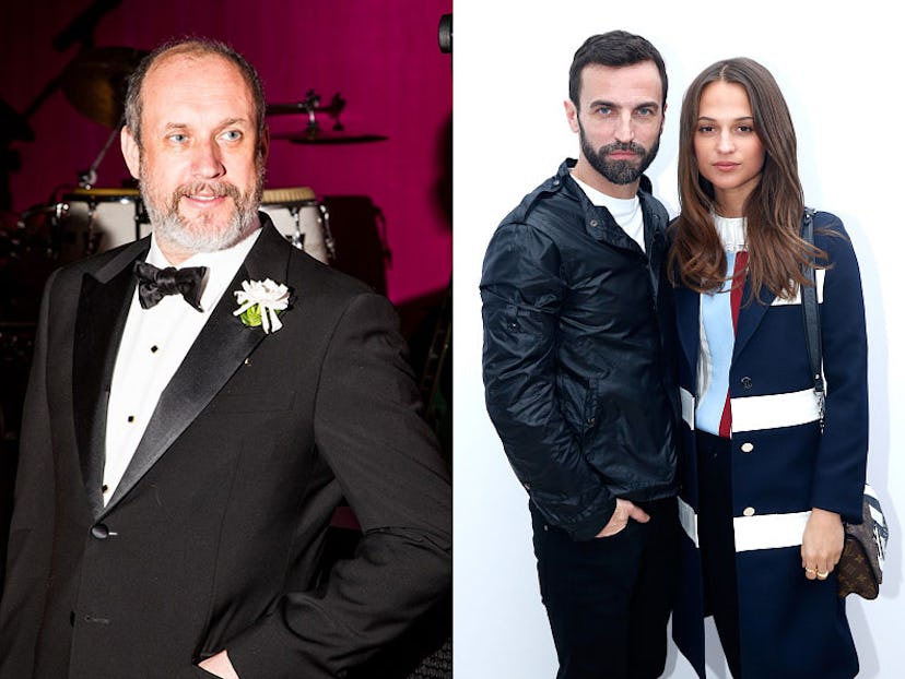 Peter Copping, Nicolas Ghesquière, and Alicia Vikander