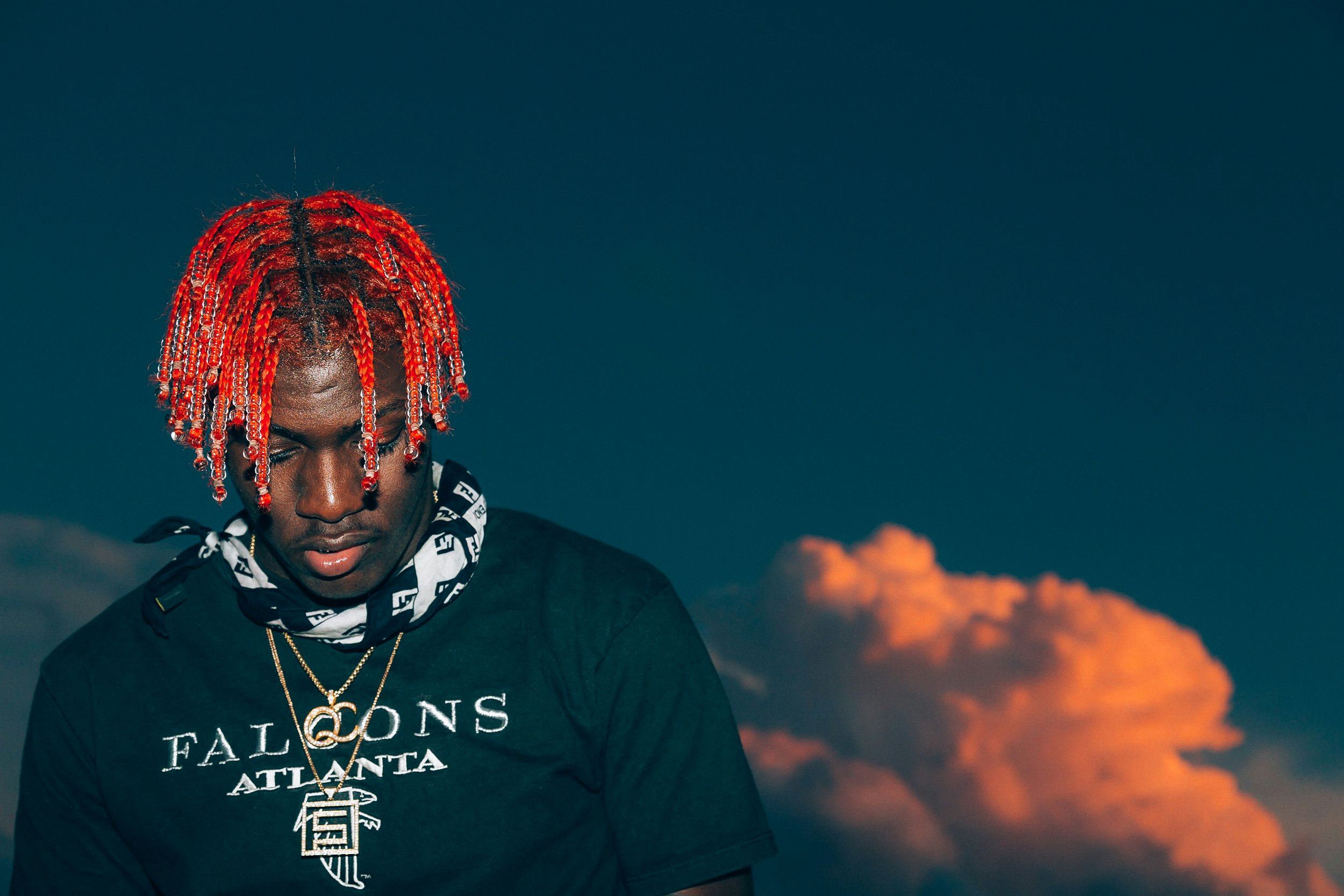 Download wallpapers Lil Yachty american singer Miles Parks McCollum red  stone background creative art for desktop free Pictures for desktop free