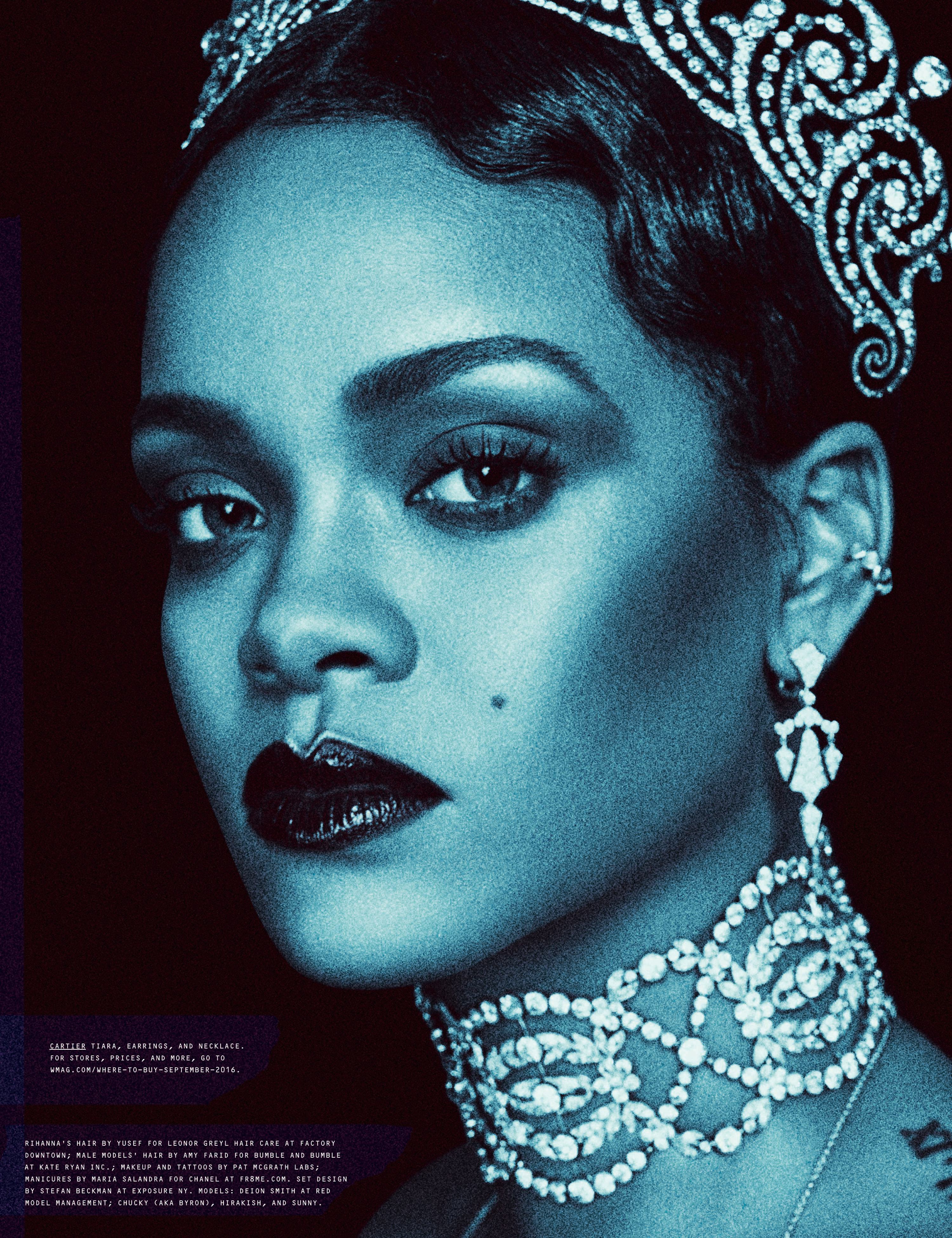 The Stories Behind the 2 000 Diamonds Rihanna Wore on W s