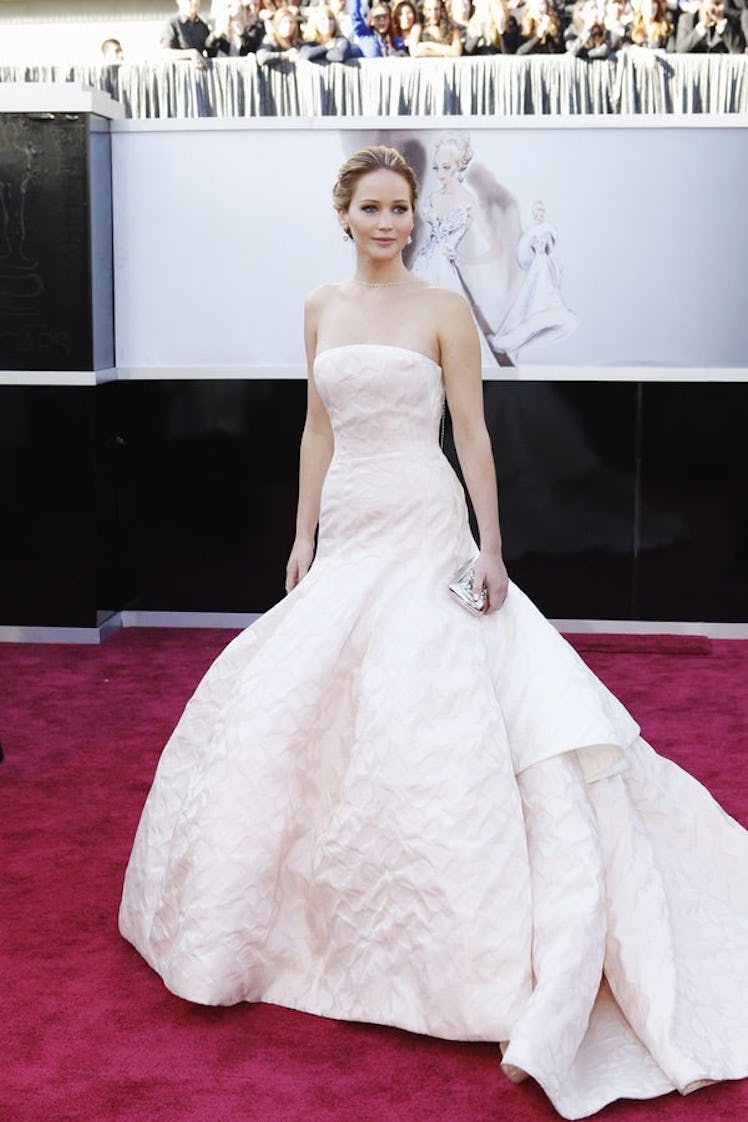 Jennifer Lawrence at the 2013 Academy Awards