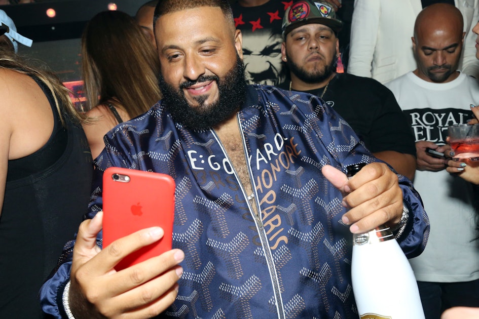 The violet jacket Louis Vuitton worn by DJ Khaled on the account Instagram  of @fatjoe