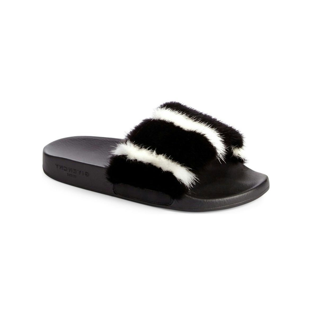 Gucci faux fur on sale slides