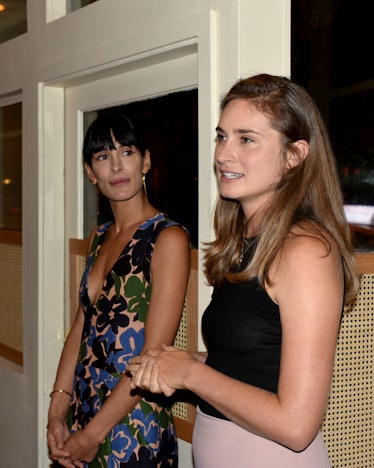 Athena Calderone and Lauren Bush Lauren standing next to each other at the King restaurant