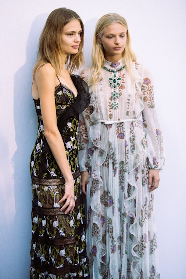 A Sultry Gigi Hadid Stands Out Amongst Giambattista Valli’s Flouncy Florals