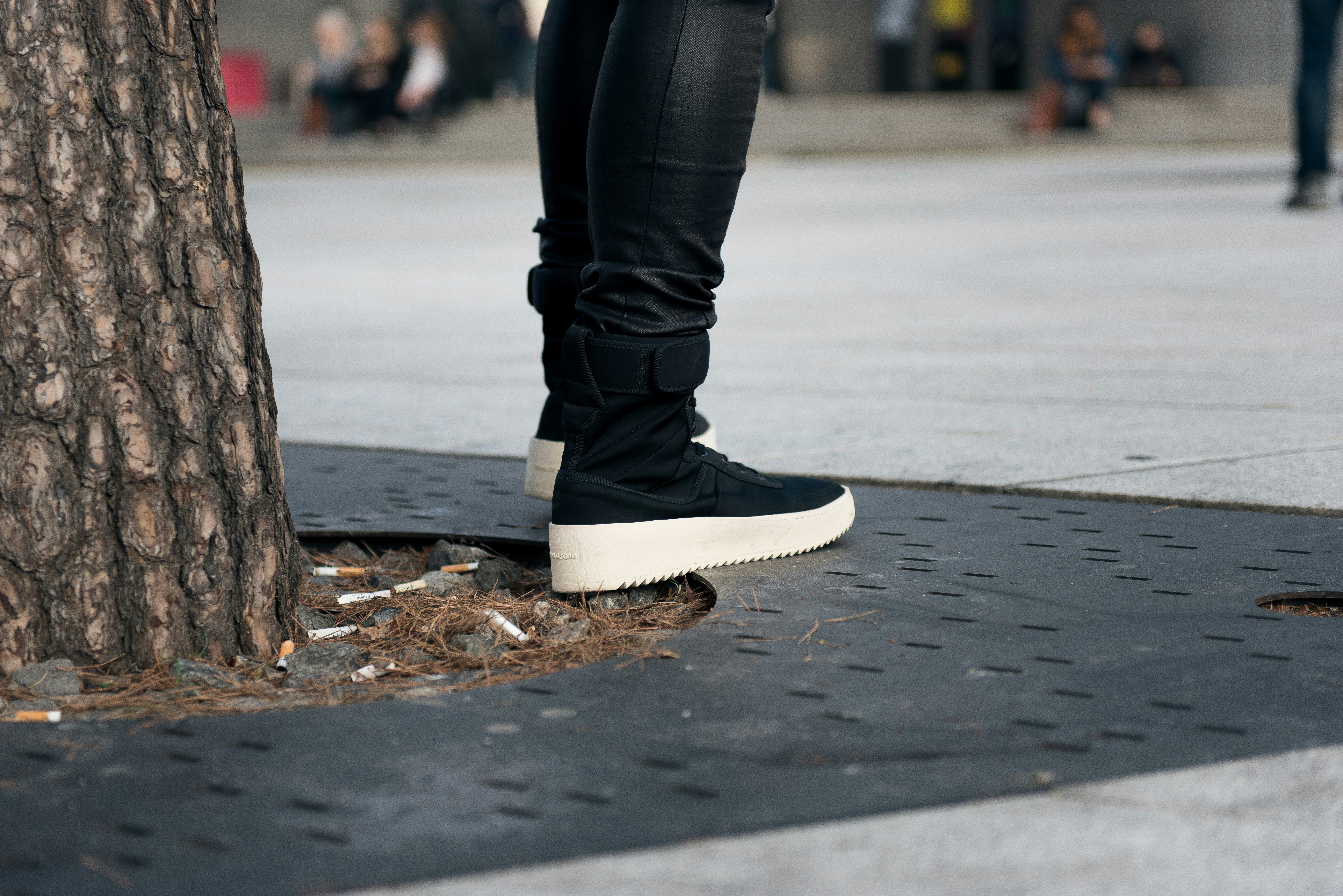 Fear of god hot sale military sneaker on feet