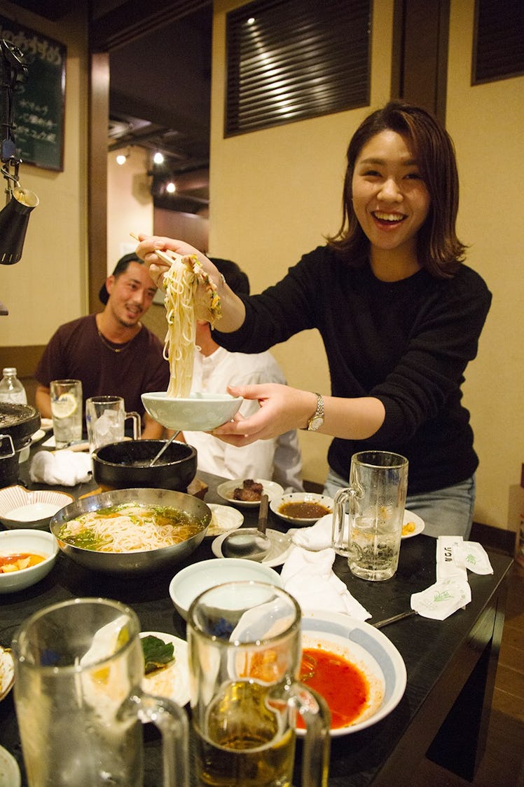 Dinner with the Saturdays Tokyo team.