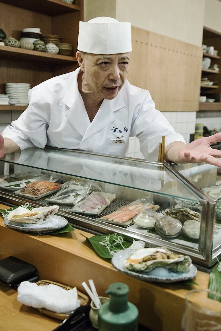 A chef in Sushiya No.