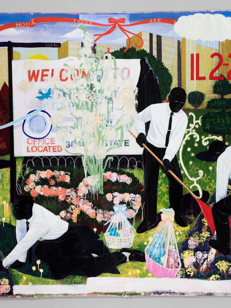 Kerry James Marshall’s “Many Mansions,” 1994.