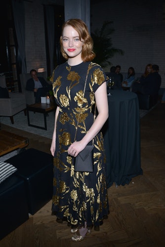 Emma Stone's Dress: Hollywood Foreign Press Association 2016 Grants Banquet
