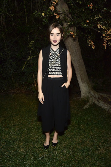 Lily Collins: Chanel Pre-Oscars Dinner 2013, Lily Collins
