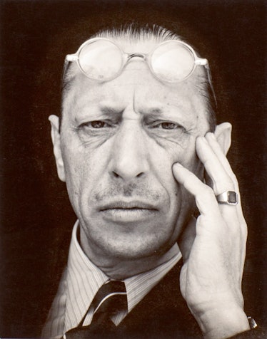 “Igor Stravinsky” portrait taken by Edward Weston