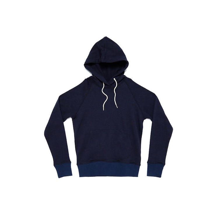 Basic Rights pullover in navy and white