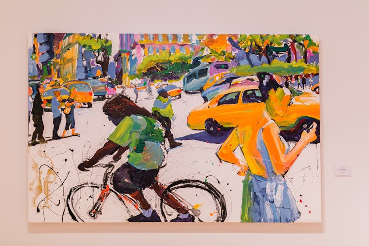 A painting displayed at Art Basel Miami Beach 2016.